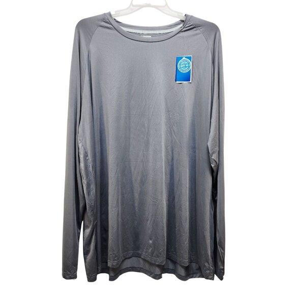 Northyard Mens Long Sleeve Shirt SPF 50 UV Protection Size 4XL Gray - Picture 3 of 9